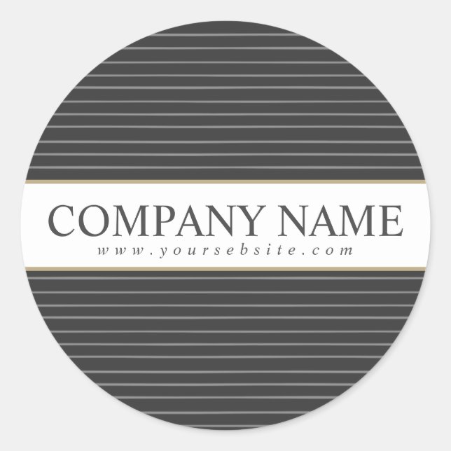 Personalised Black Stripes Sticker (Front)