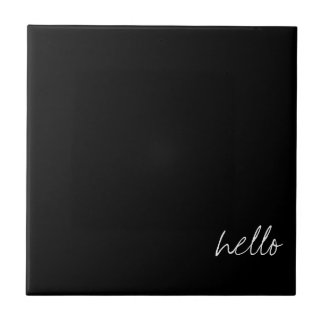 Personalised Black Tile