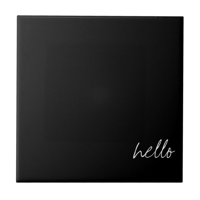 Personalised Black Tile (Front)