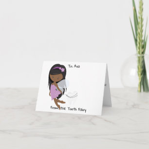 Personalised Black Tooth Fairy Card