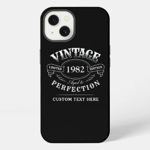 Personalised Black Vintage Aged To Perfection iPhone 13 Case