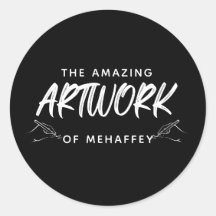 Personalised Black White Artist Artwork