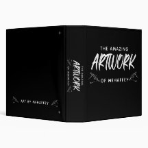 Personalised Black White Artist Keepsake