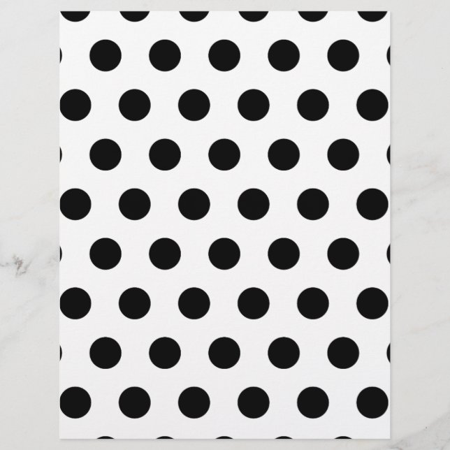Personalised Black & White Polka Dots (Front)