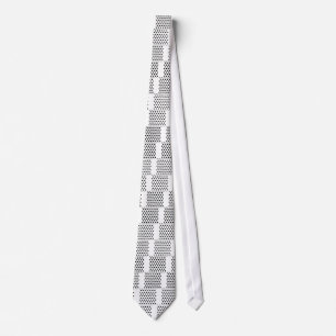 Personalised Black & White Polka Dots Tie