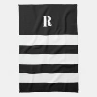 Personalised Black & White Striped