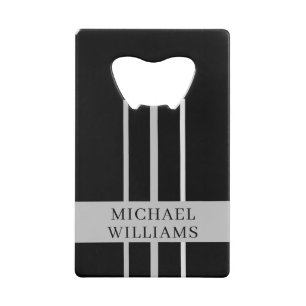 Personalised Black with Grey Lines