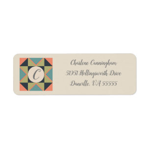 Personalised Blank Barn Quilt Address Label