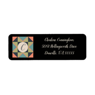 Personalised Blank Barn Quilt Address Label