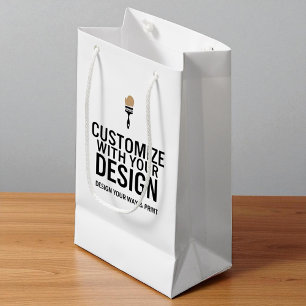 Personalised Blank Company Branded Custom  Small Gift Bag