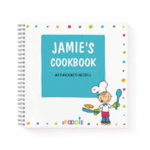 Personalised Blank Cookbook  Notebook