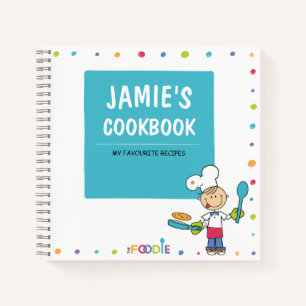 Personalised Blank Cookbook Notebook