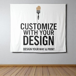 Personalised Blank Customised 104x88" Company  Tapestry