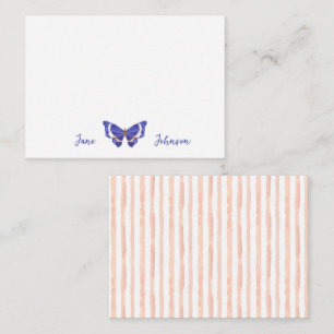 Personalised Blank Note Card - Butterfly