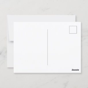 Personalised Blank White Postcard for Messages