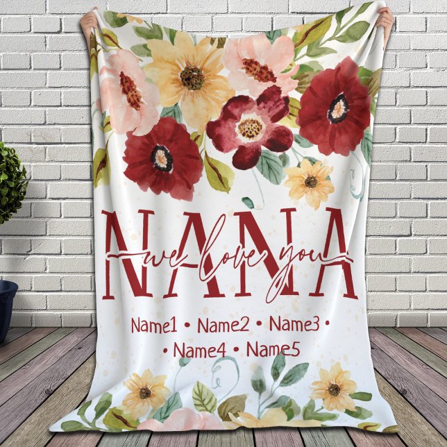 Personalised Blanket for Grandmother with Names (Creator Uploaded)