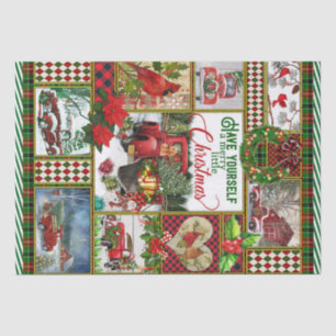 Personalised Blanket, Have Yourself A Merry Tissue Paper