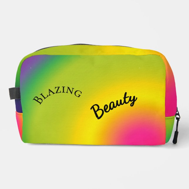 Personalised Blazing Spring  Dopp Kit (Front)