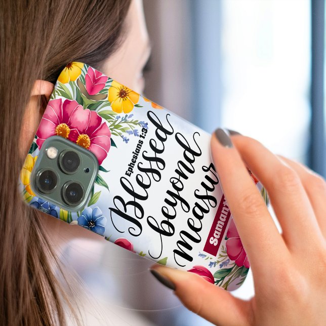 Personalised Blessed Beyond Measure Christian Case-Mate iPhone Case (Creator Uploaded)