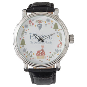 Personalised Blessed Cosy Country Cottage Hygge Watch