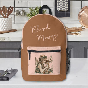 Personalised Blessed Mummy Diaper Bag Backpack