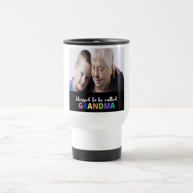 Personalised Blessed To Be Called Grandma Mug (Center)