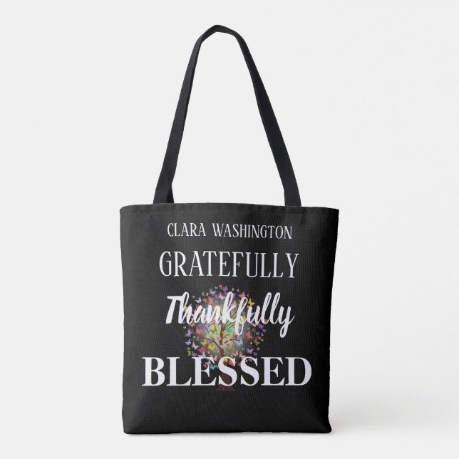 Personalised Blessed Tote Bag (Back)