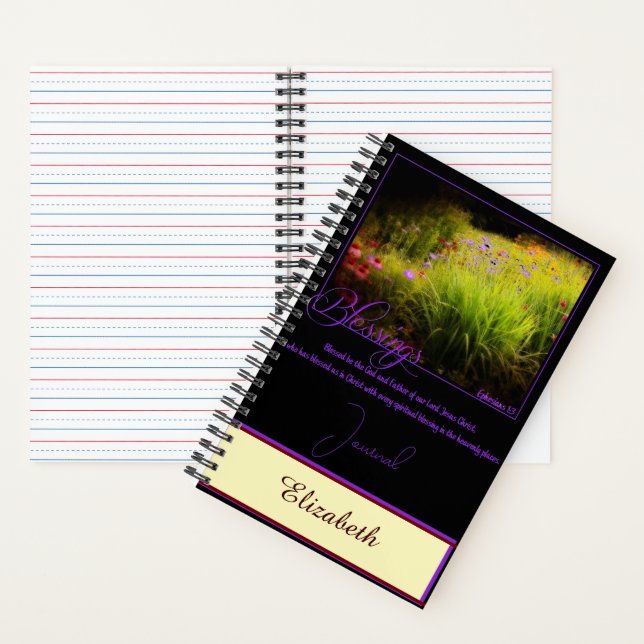 Personalised Blessings journal (Inside)