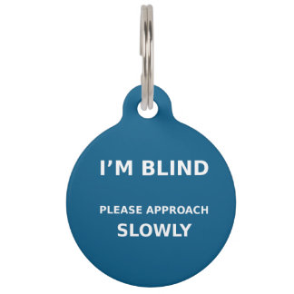 Personalised Blind Dog ID Tag – Please Approach