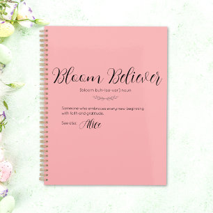 Personalised Bloom Believer Pink Easter Planner