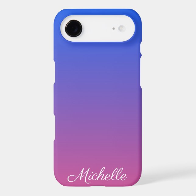Personalised blue and pink ombre gradient (Back)