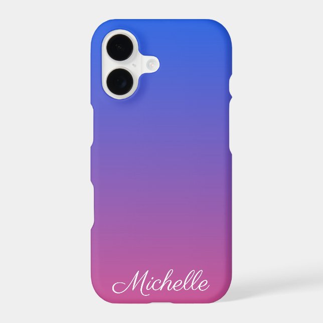 Personalised blue and pink ombre gradient (Back)