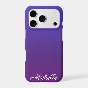 Personalised blue and purple ombre