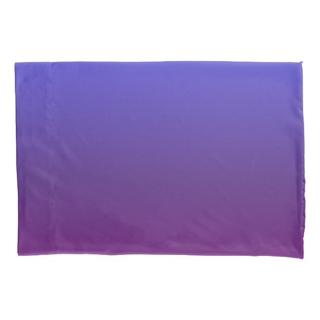 Personalised blue and purple ombre pillowcase (Front)