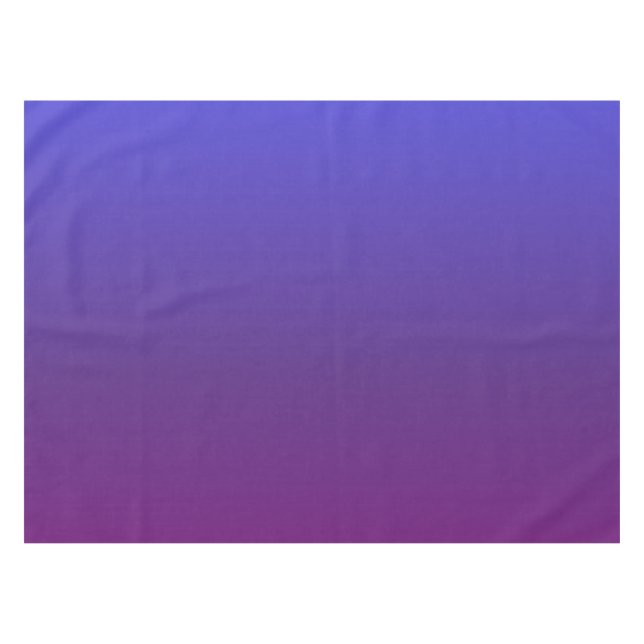 Personalised blue and purple ombre tablecloth (Front (Horizontal))