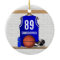 Personalised Blue and White Basketball Jersey