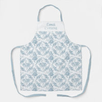 Personalised Blue and White Engraved Floral