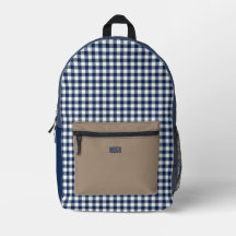 Personalised Blue and White Gingham Tablecloth
