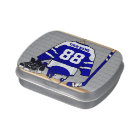 Personalised Blue and White Ice Hockey Jersey