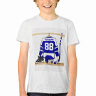 Personalised Blue and White Ice Hockey Jersey