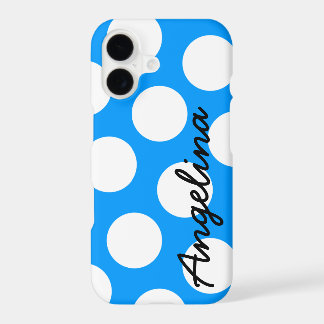 Personalised Blue and White Polka Dot