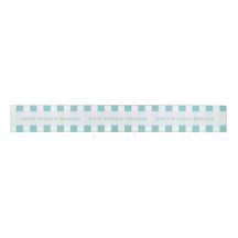 Personalised Blue And White Striped Ribbon