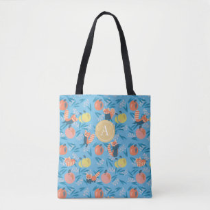 Personalised Blue Apple 'Red Panda' Tote Bag