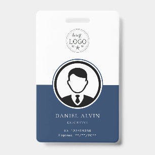 Personalised Blue Badge for Employees ID Badge