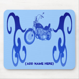 Personalised Blue Bike - Mousepad