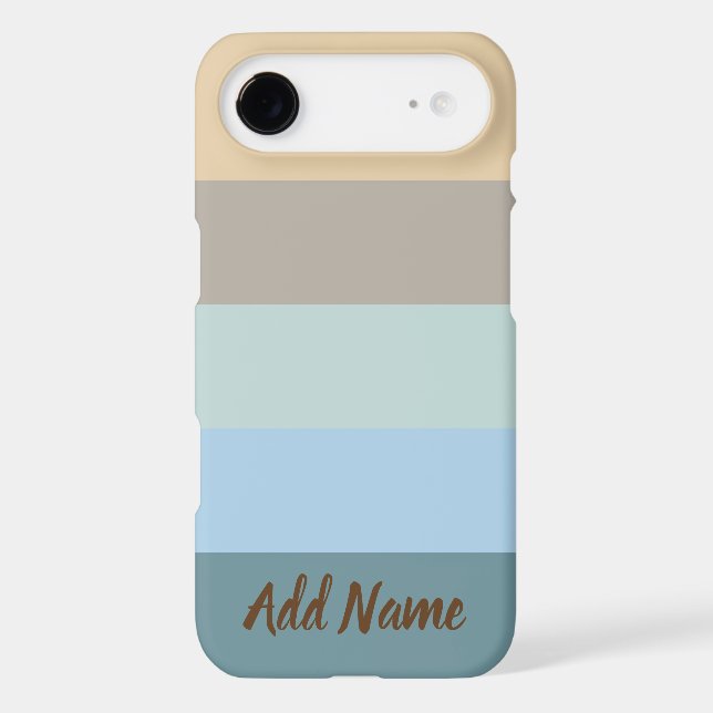 Personalised -Blue Brown Sand Beige Turquoise (Back)