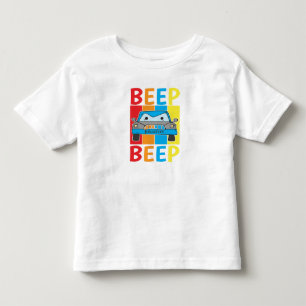 Personalised Blue Car Beep Beep Toddler T-Shirt
