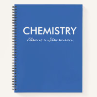 Personalised Blue Chemistry Graph Paper 
