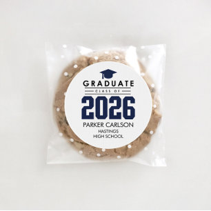 Personalised Blue Class of 2026 Graduation Sticker
