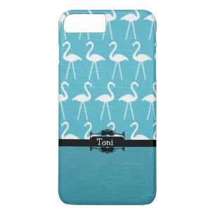 Personalised Blue Flamingo Phone Case